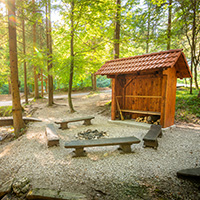 taborni ogenj galerija piknik prostor Ločice